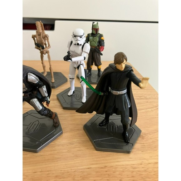 Disney Star Wars Play Figures Mandalorian Boba Fett Skywalker Moff Gideon Lot 9 - Picture 5 of 6